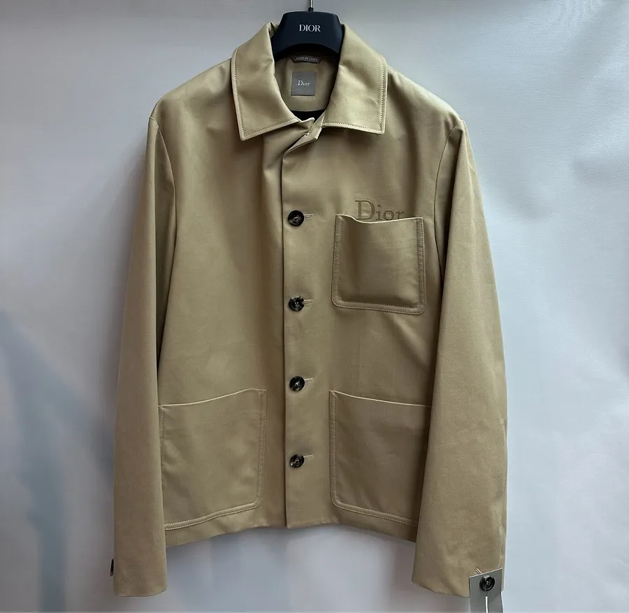 Workwear Jacket With Dior Embroidery