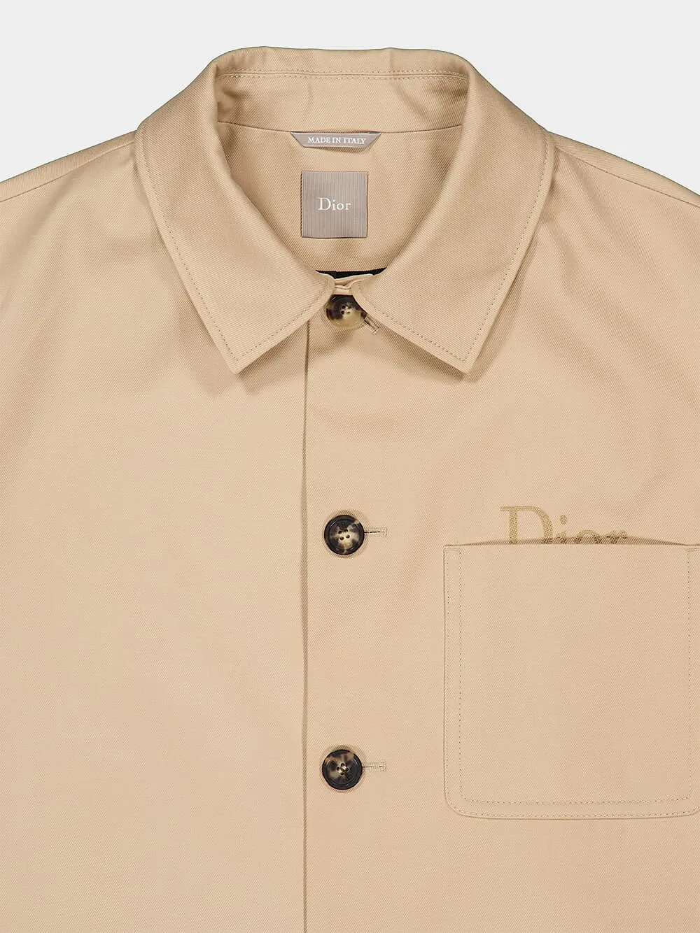 Workwear Jacket With Dior Embroidery