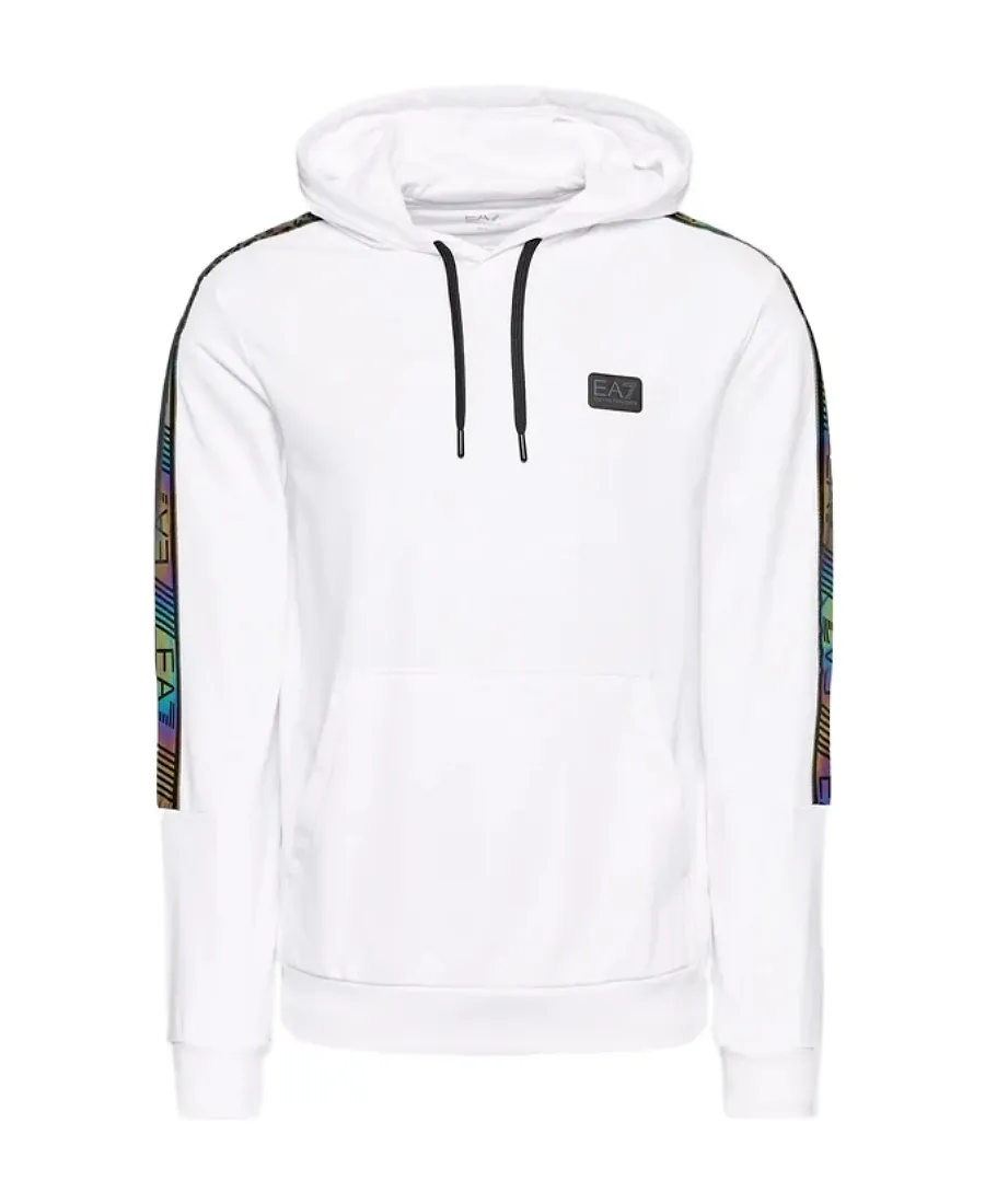 Logo-Tape Drawstring Hoodie