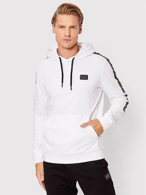 Logo-Tape Drawstring Hoodie