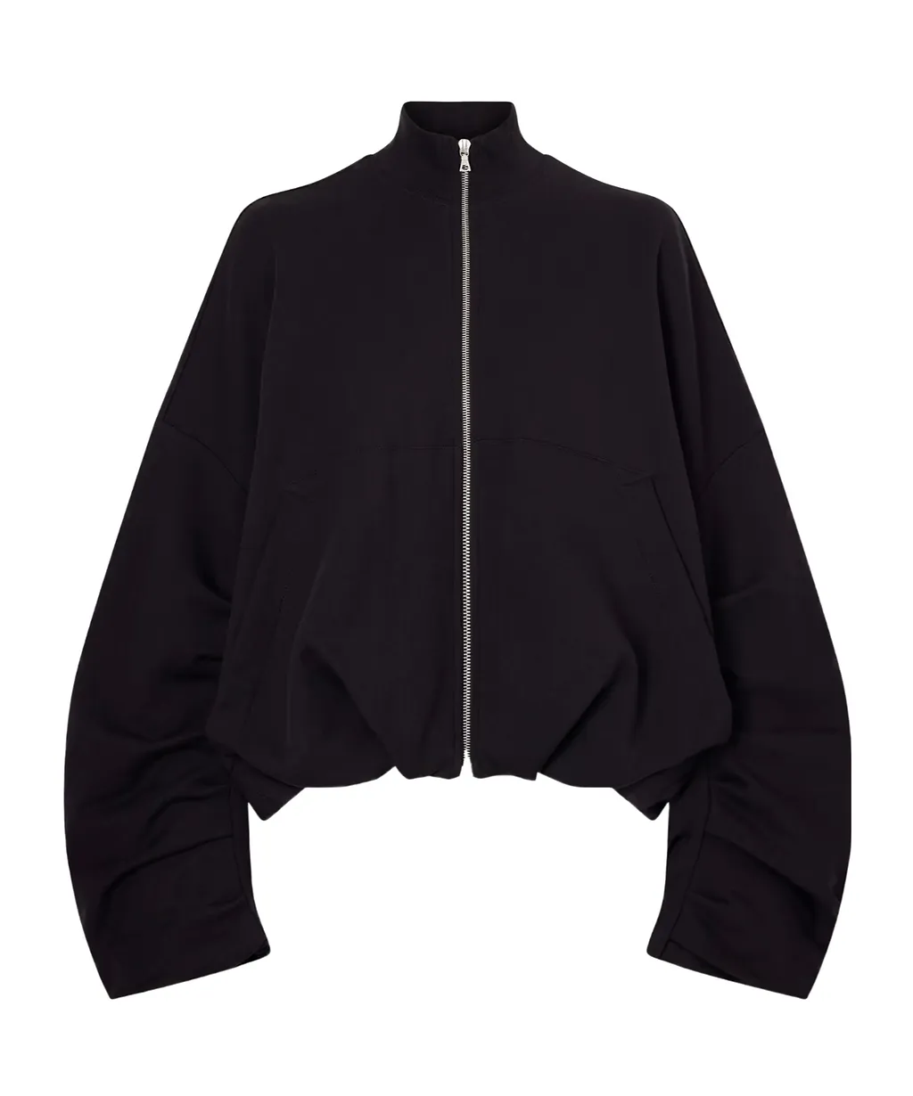 Draped Jersey Jacket