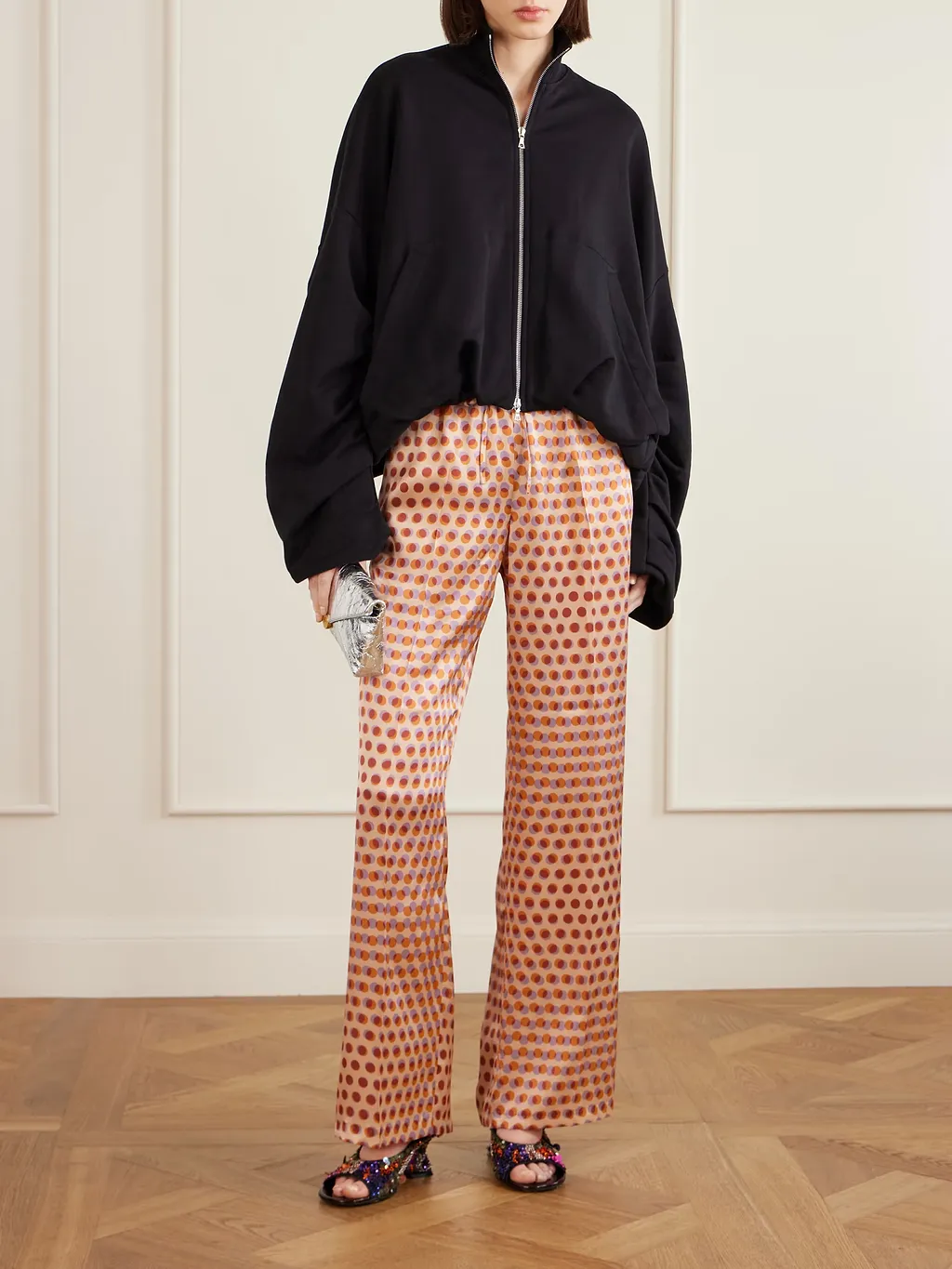Draped Jersey Jacket
