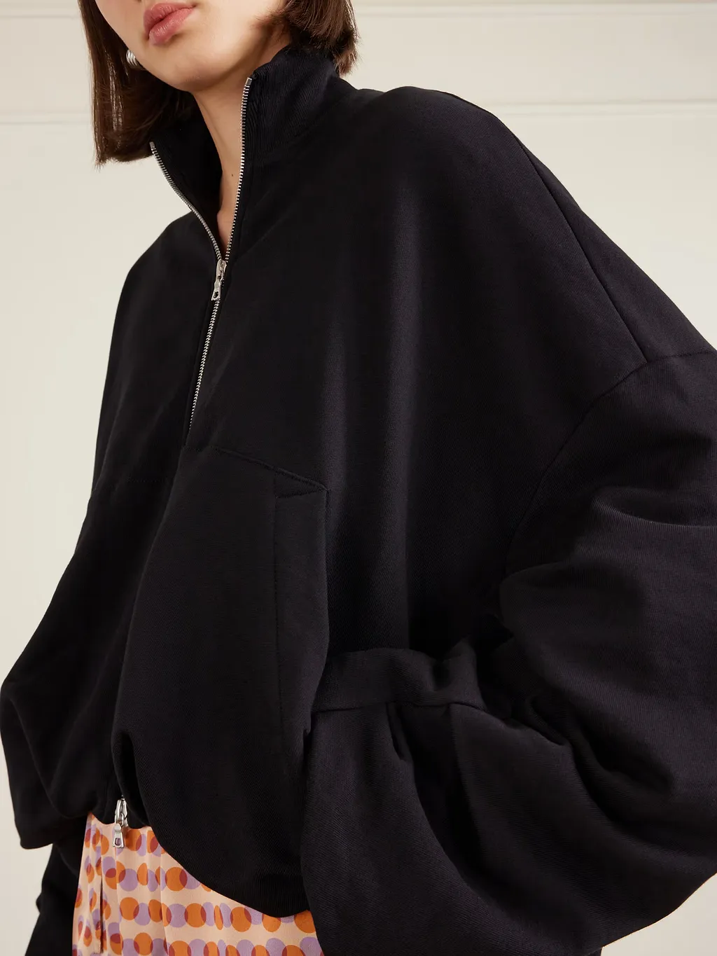 Draped Jersey Jacket