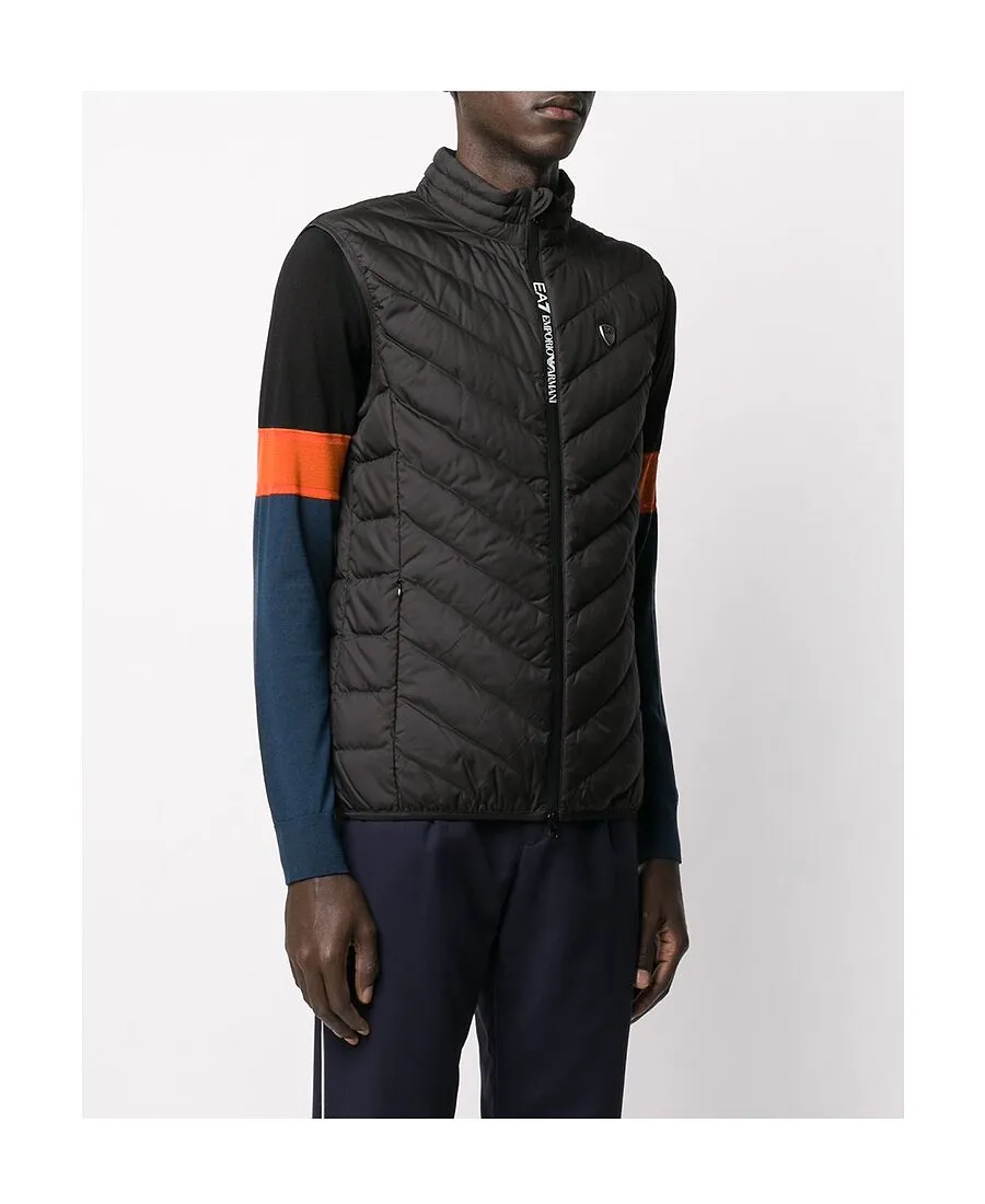Padded Logo Plaque Gilet Jacket