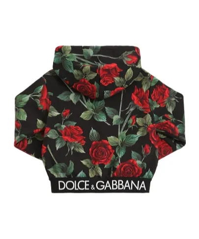 Floral Zipper Hoodie