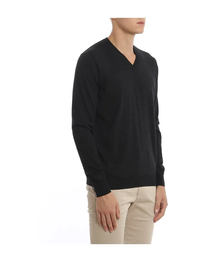 V-Neck Knitted Jumper