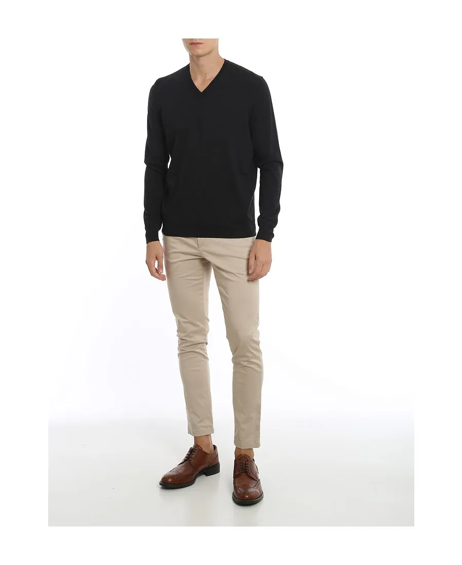 V-Neck Knitted Jumper