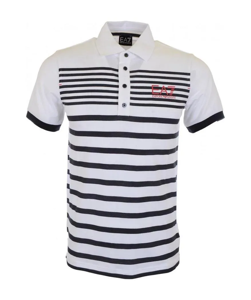 Striped Lapel Polo Shirt