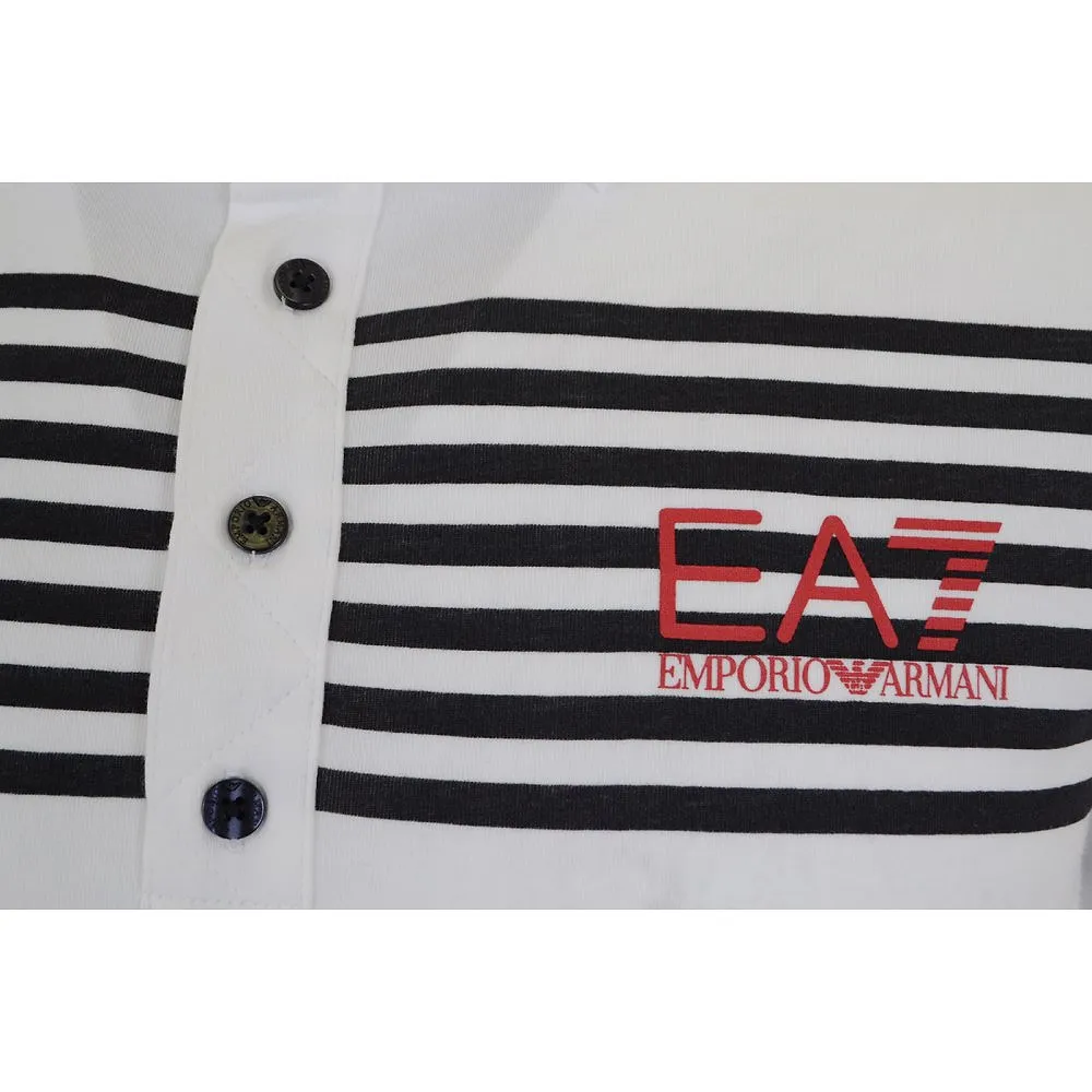 Striped Lapel Polo Shirt