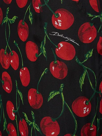 Cherry Print Long Dress