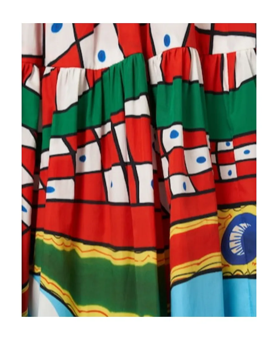 Carretto Printed Miniskirt