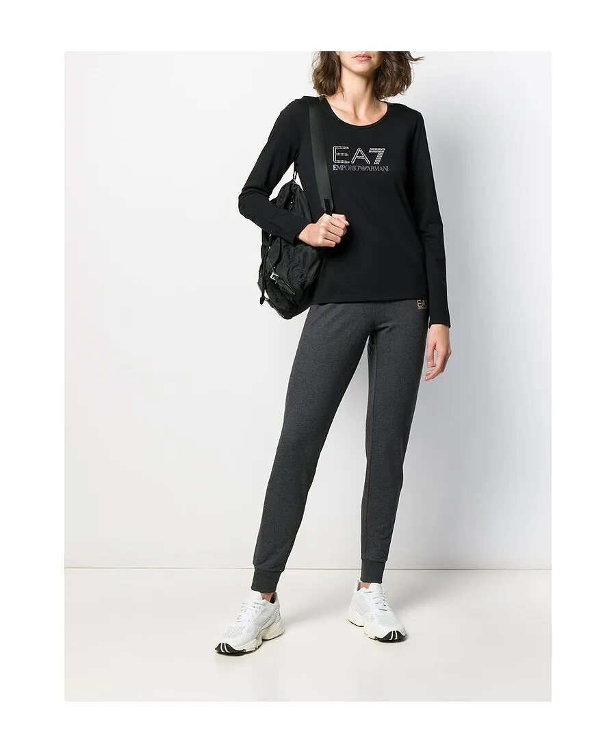T-Shirt With Round Neck And Long Sleeves