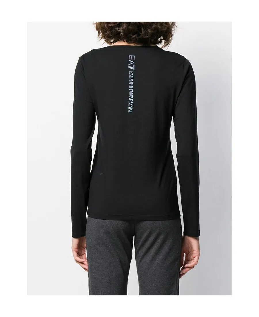 T-Shirt With Round Neck And Long Sleeves