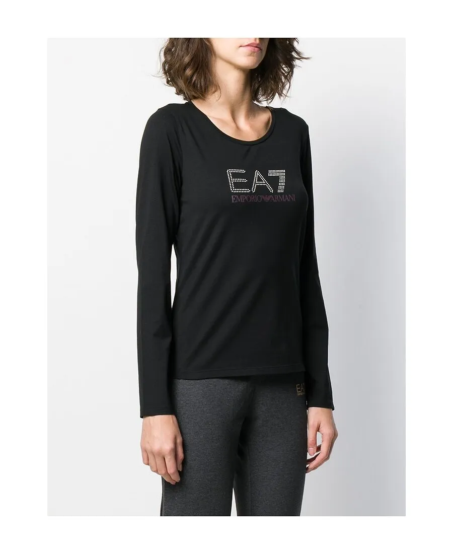 T-Shirt With Round Neck And Long Sleeves
