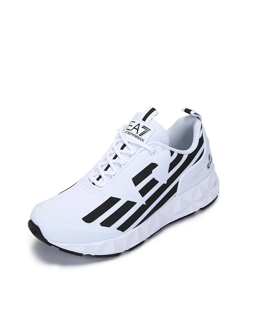 Two-Tone Lace-Up Trainers