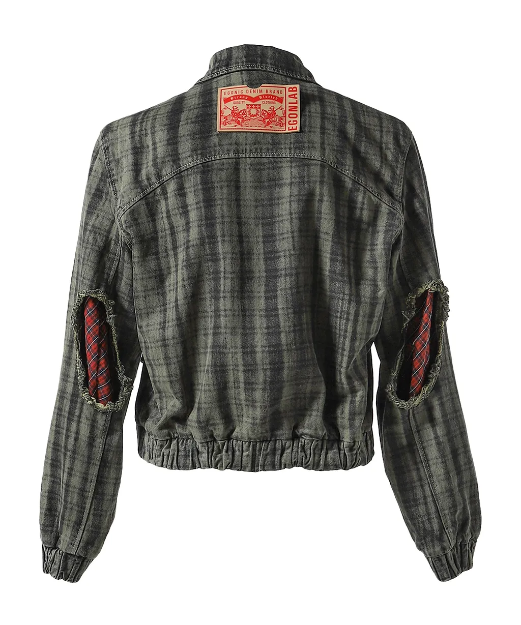 Lining Denim Bomber Jacket