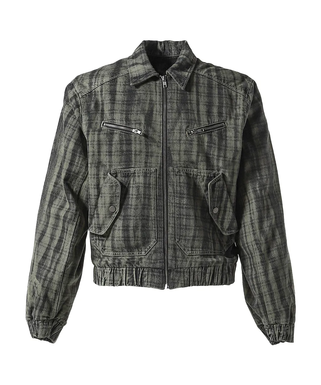 Lining Denim Bomber Jacket