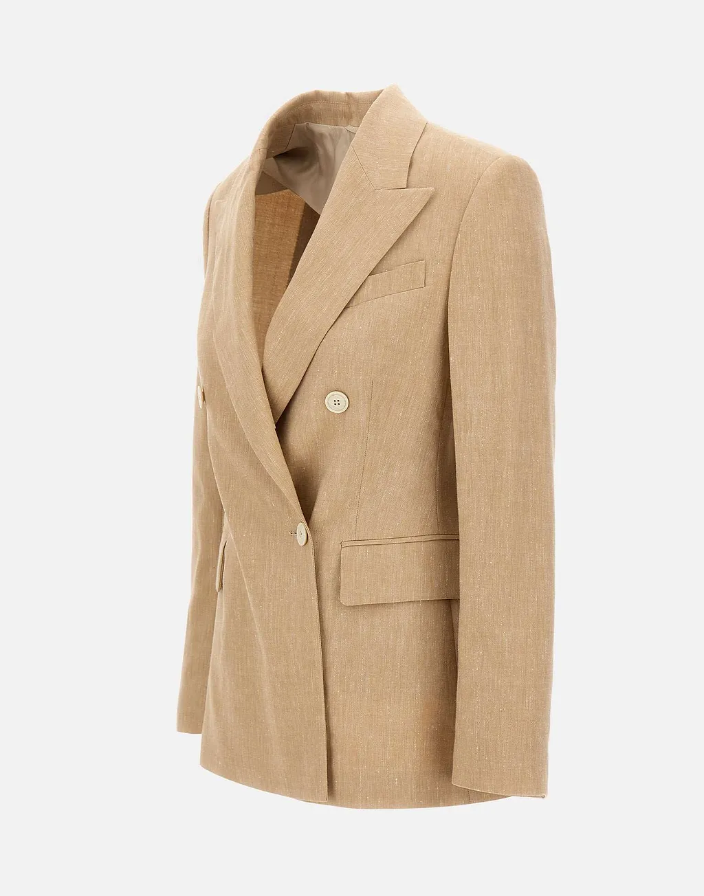Eleventy Double-Breasted Peak-Lapel Blazer