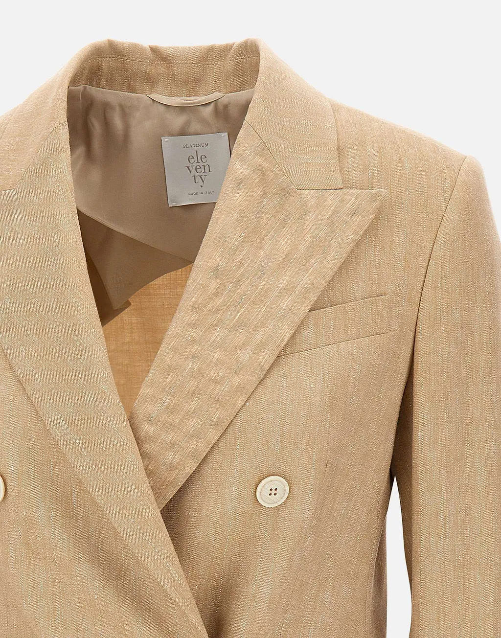Eleventy Double-Breasted Peak-Lapel Blazer