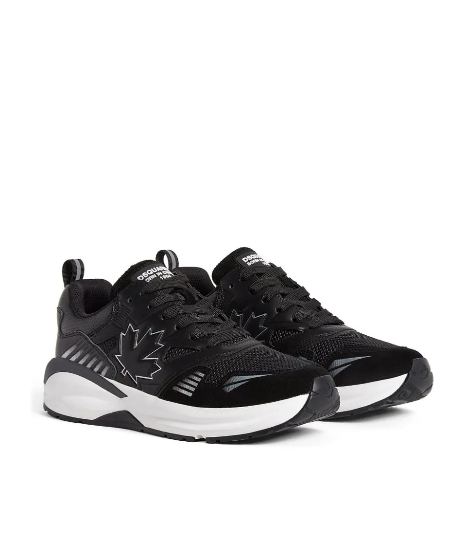 Dsquared2 Dash Maple Leaf Quilted Sneakers
