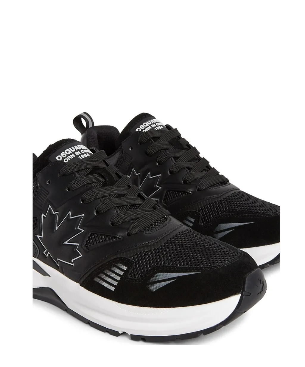 Dsquared2 Dash Maple Leaf Quilted Sneakers