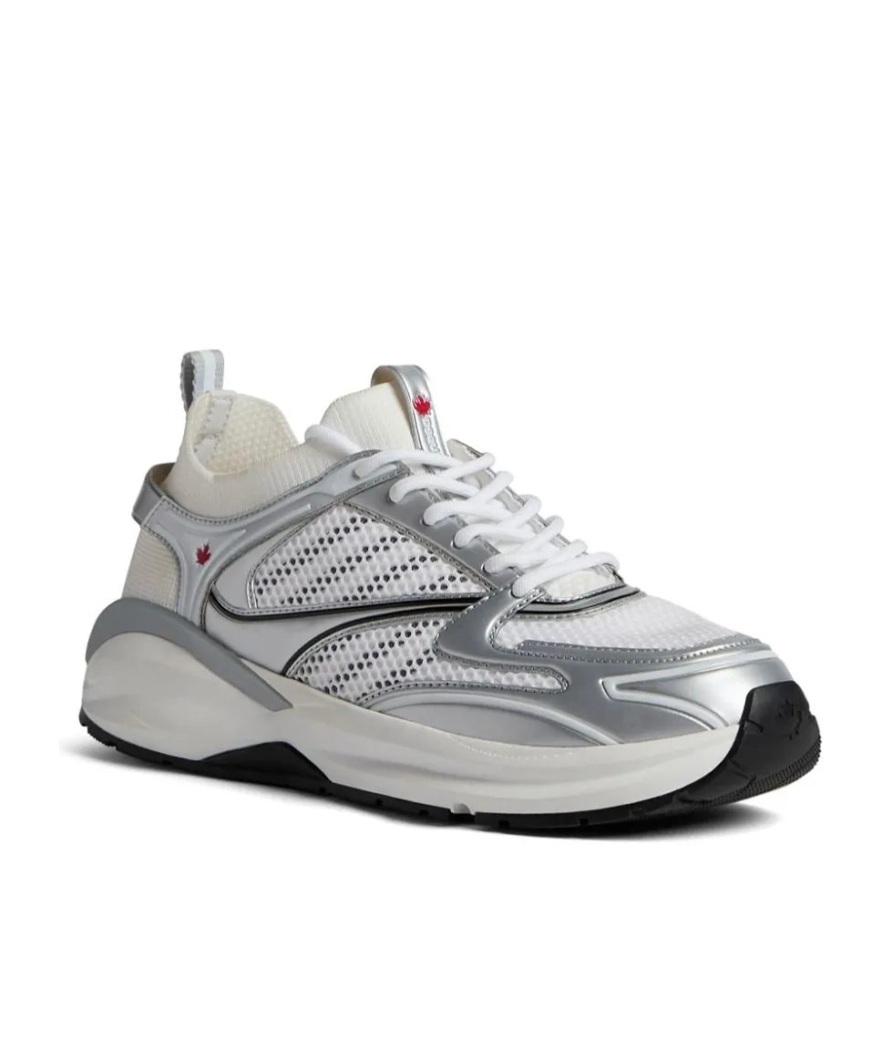 Dsquared2 Dash Panelled Mesh Lace-Up Sneakers