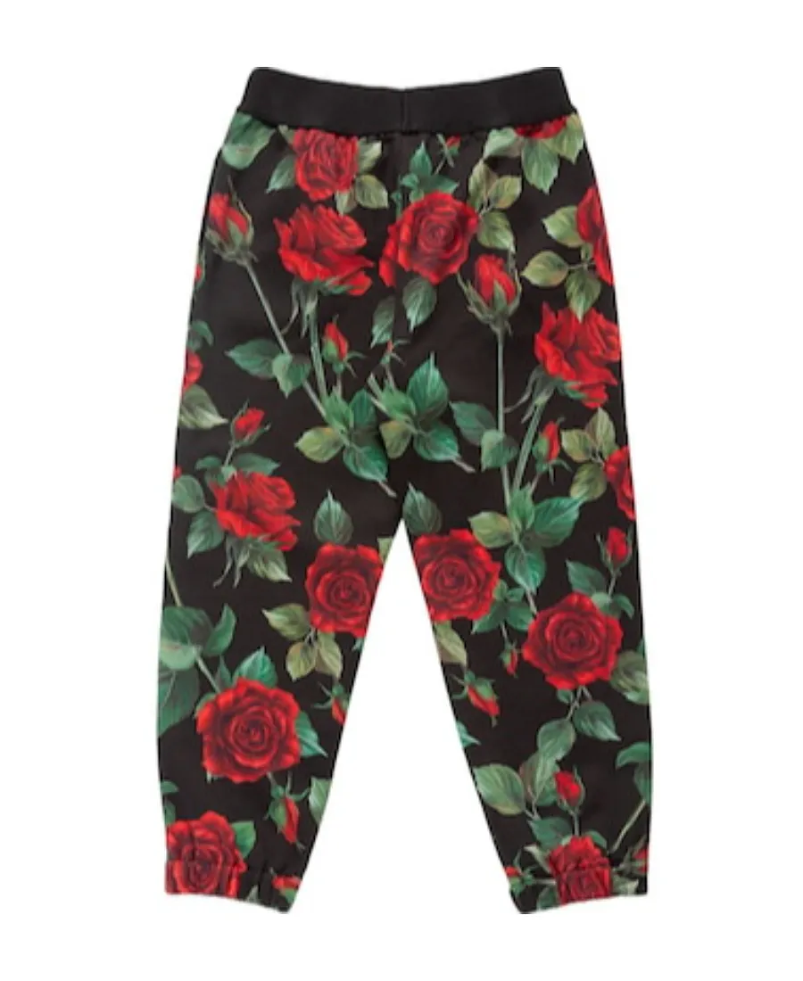 Logo Rose Printed Sweatpants