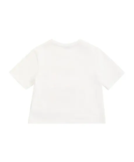 Logo Printed Plain Knitted T-Shirt