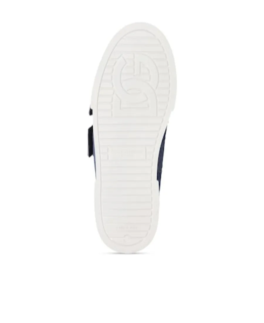 Logo Spliced Denim Sneakers