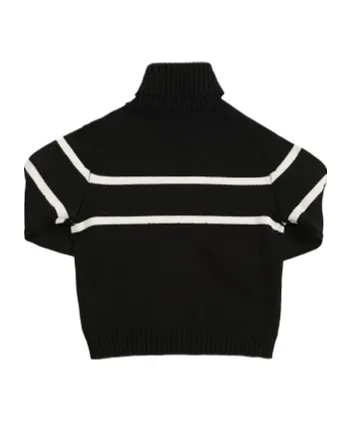 Logo Wool Knitted Turtleneck Sweater