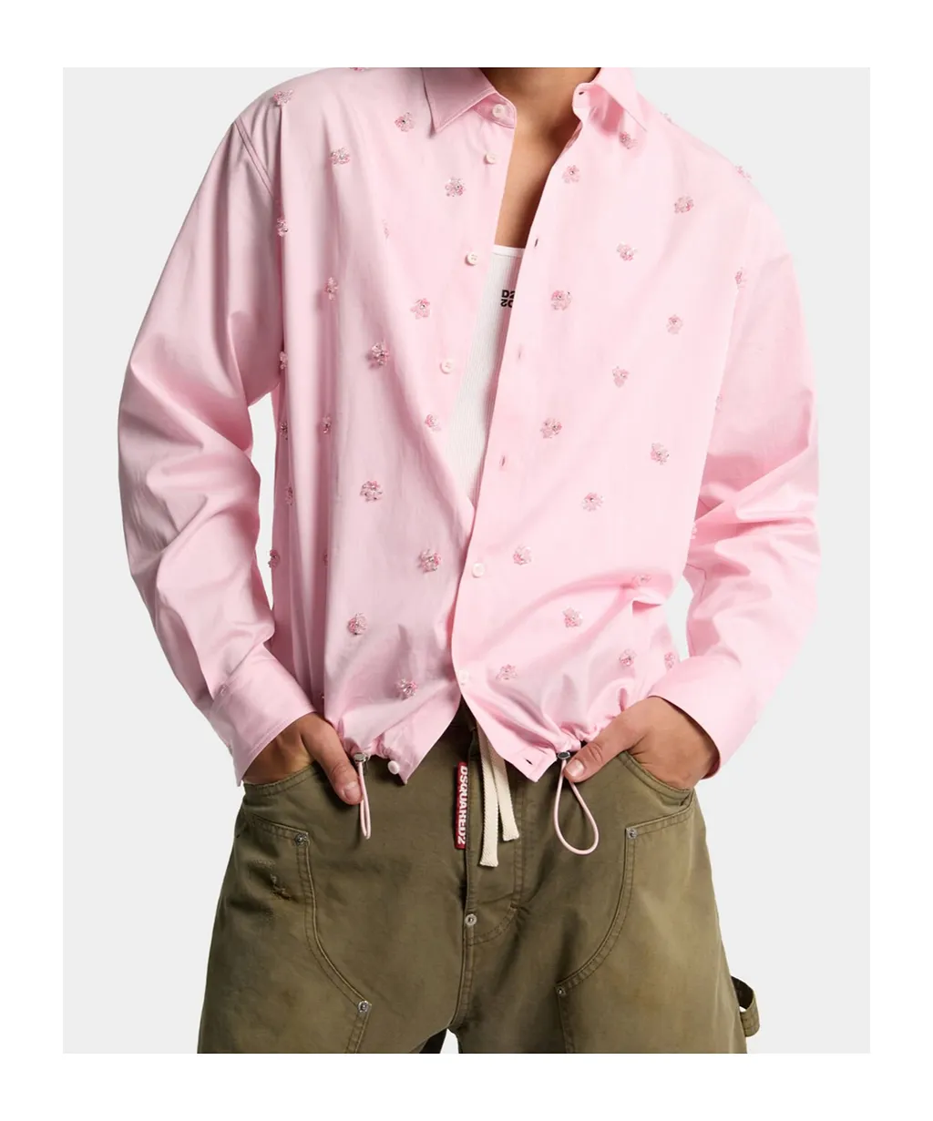 Dsquared2 Embroidered Drawstring Shirt