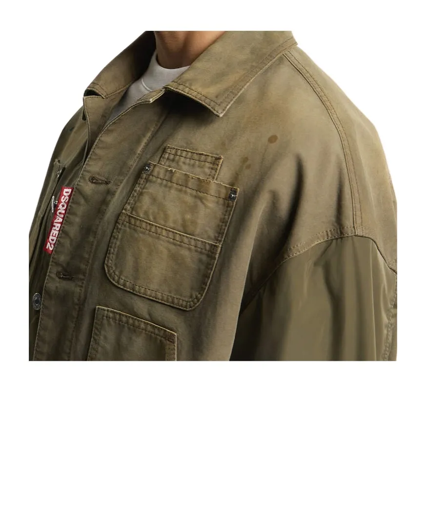 Dsquared2 Faded Panel Denim Jacket