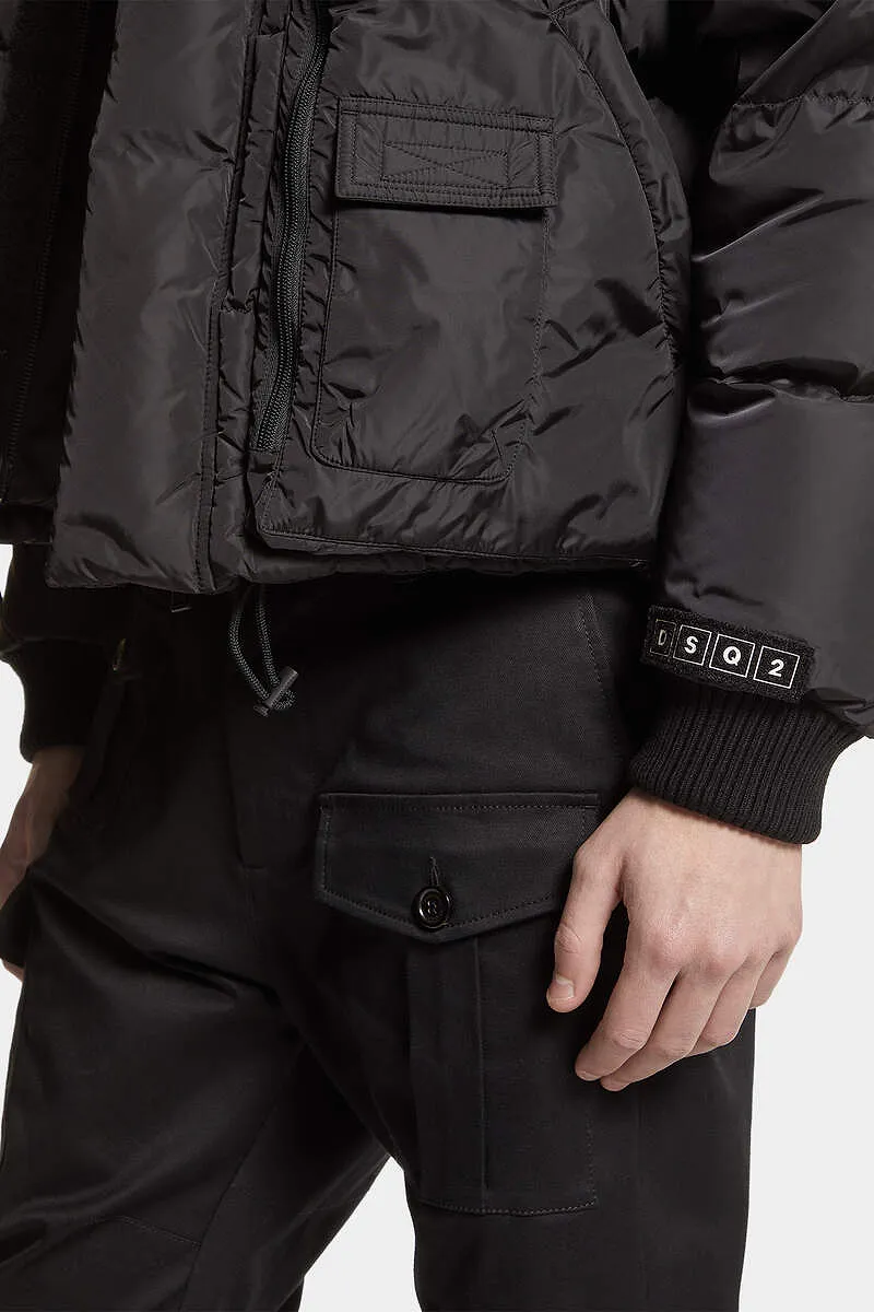 Dsquared2 High-Neck Quilted Puffer Jacket