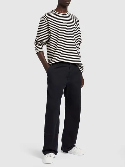 Metal Sign Casual Pants