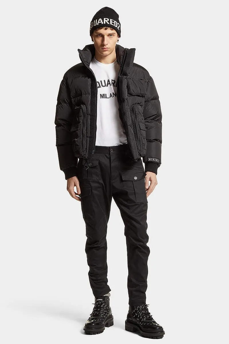 Dsquared2 High-Neck Quilted Puffer Jacket
