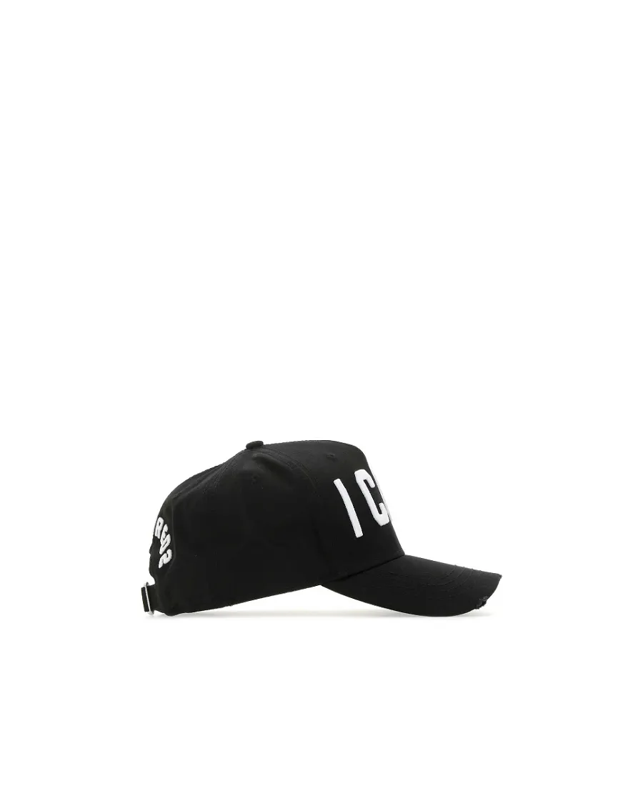 Dsquared2 Icon Embroidered Distressed Baseball Cap