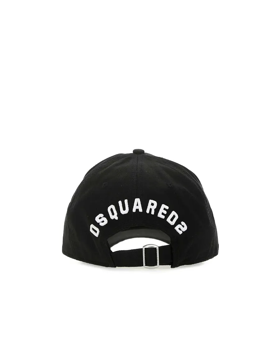 Dsquared2 Icon Embroidered Distressed Baseball Cap