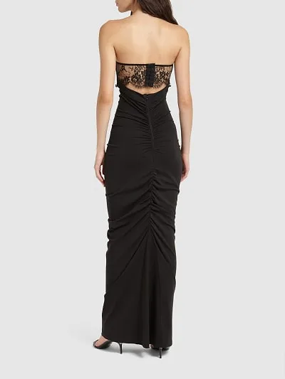 Plain Jersey Strapless Dress