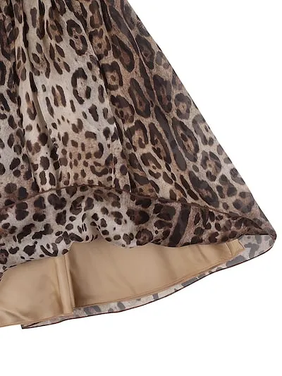 Printed Mid-Length Skirt