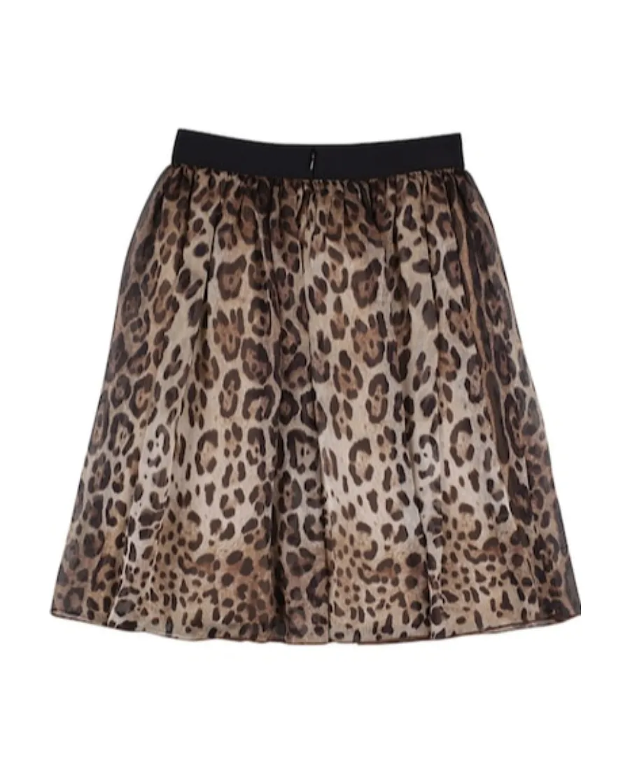Printed Mid-Length Skirt