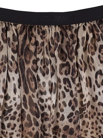Printed Mid-Length Skirt