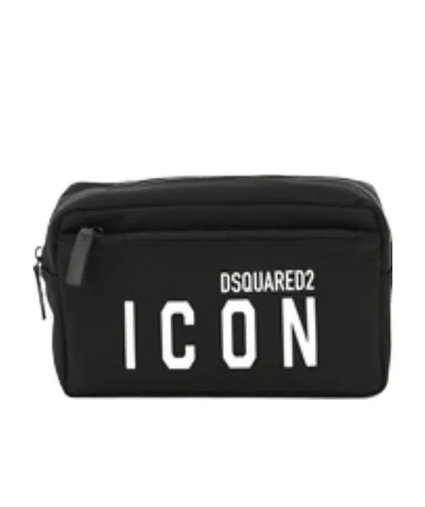 Dsquared2 Icon Logo Printed Toiletry Bag