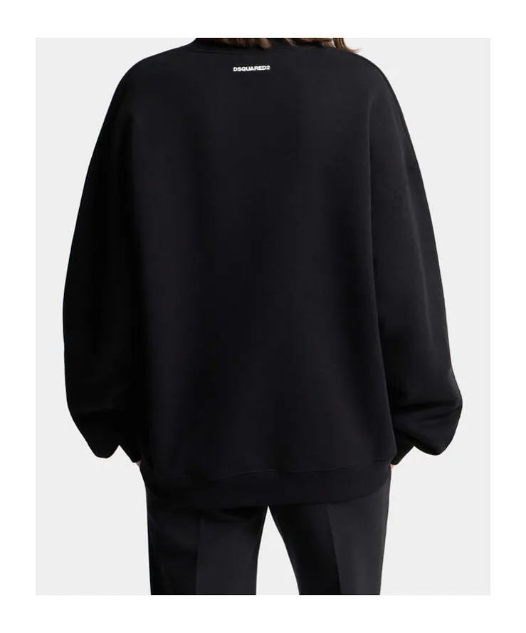 Dsquared2 Iconique Relax Fit Crewneck Sweatshirt
