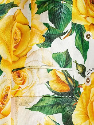 Rose Printed Suit Coat
