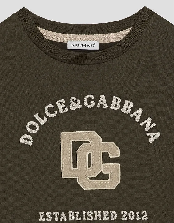 Dolce & Gabbana Kids Logo Printed Crewneck T-Shirt