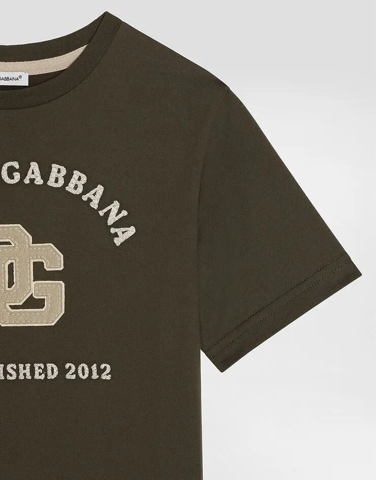 Dolce & Gabbana Kids Logo Printed Crewneck T-Shirt
