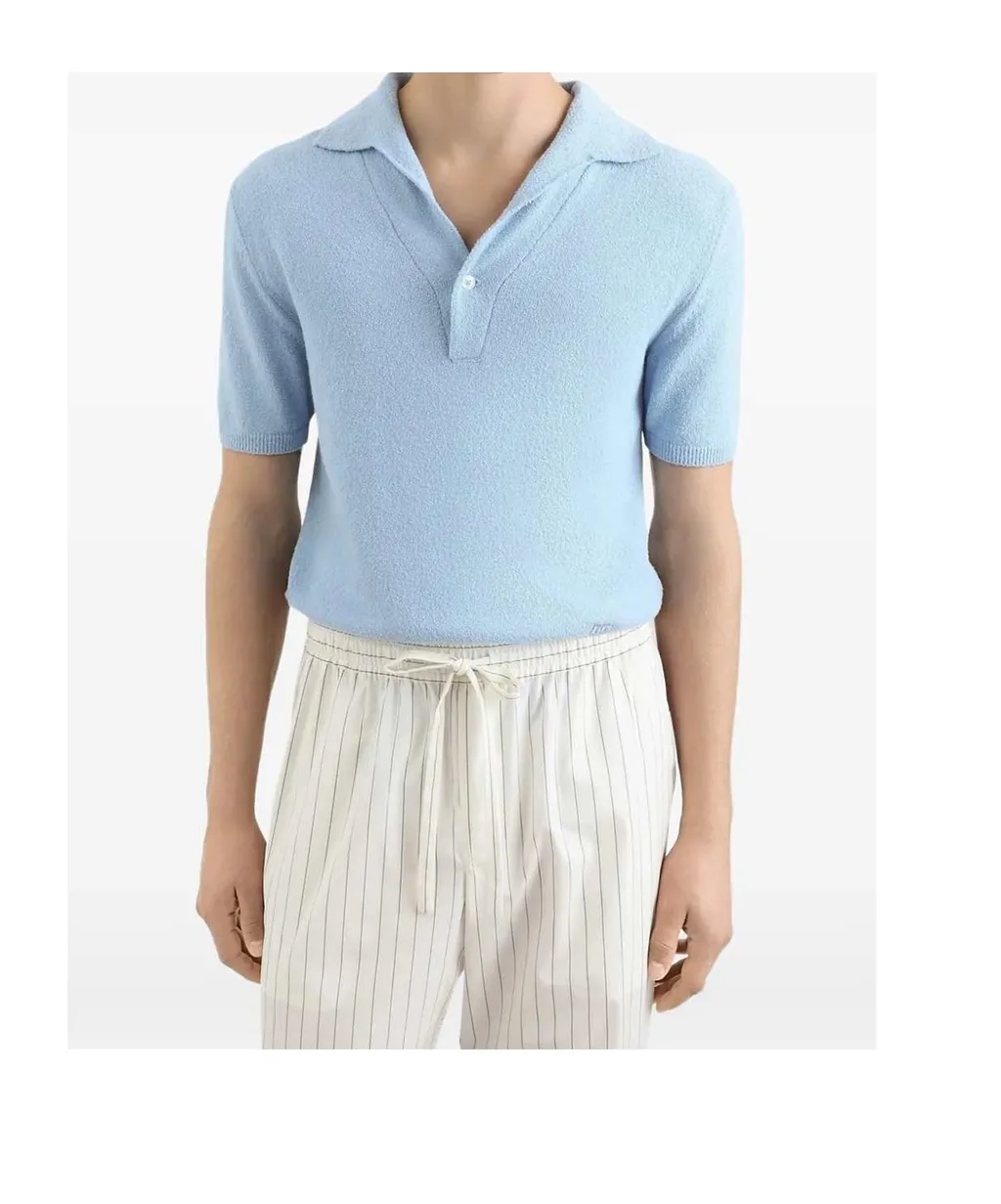 Fine Knit Polo Shirt