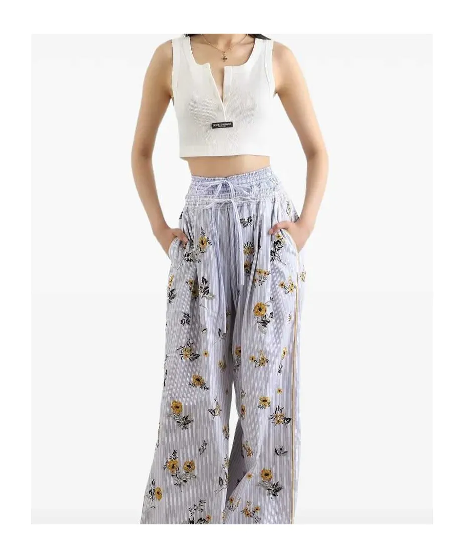 Dolce & Gabbana Cropped Henley Tank Top