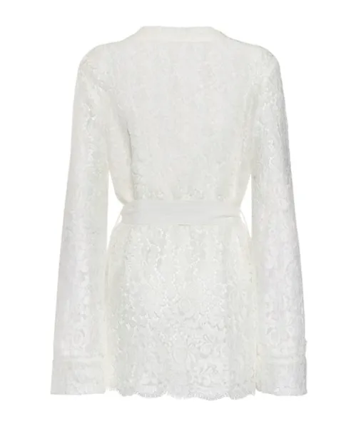 Single-Breasted Lace Blazer