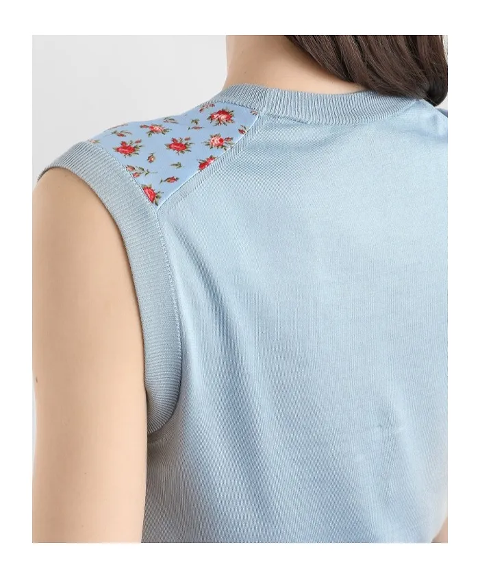 Dolce & Gabbana Floral Motif Twill Vest